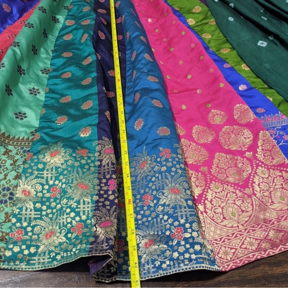 Beautiful Multicolored  Silk Lehenga Set NWT! - Picture 4 of 6